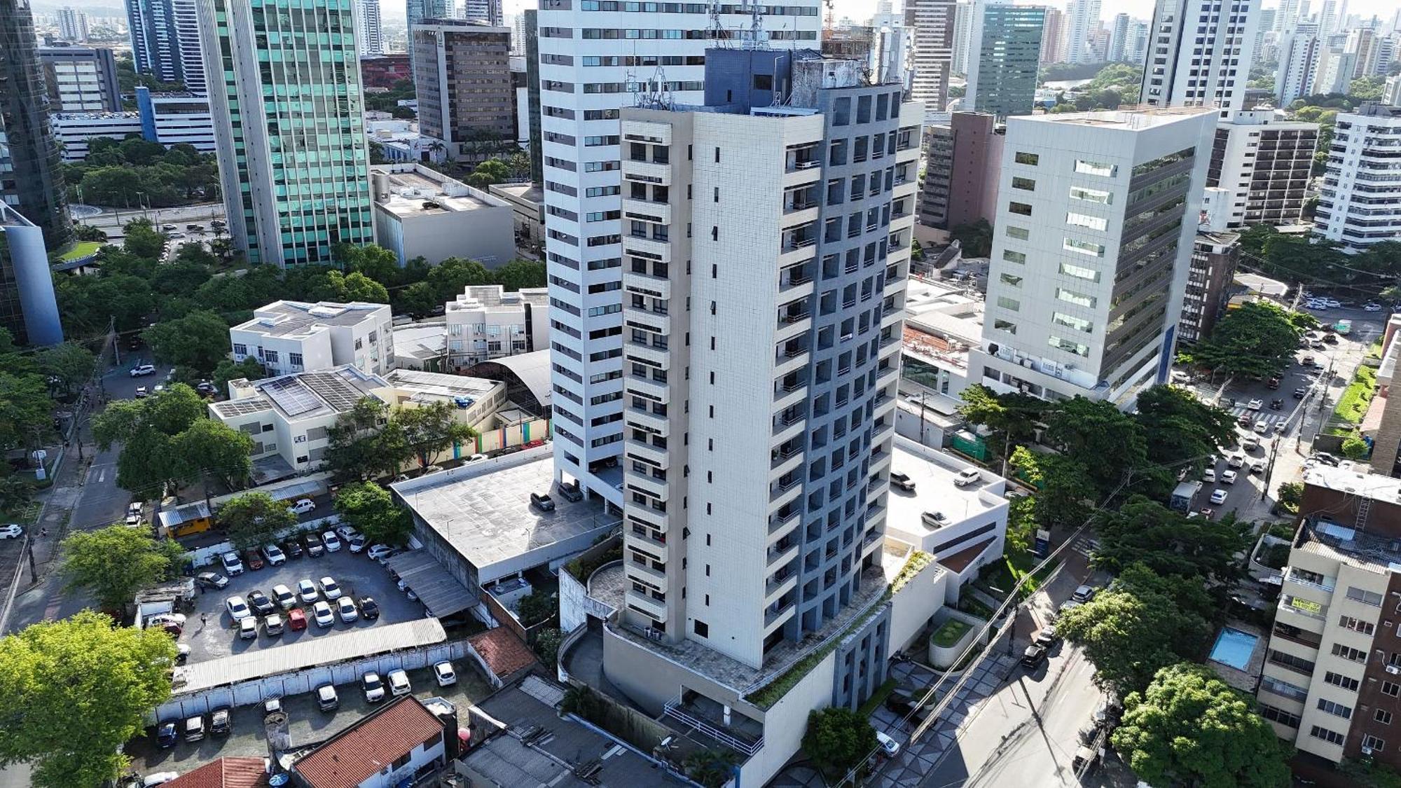 Flat No Condominio Metropolis - Ilha Do Leite Recife Esterno foto