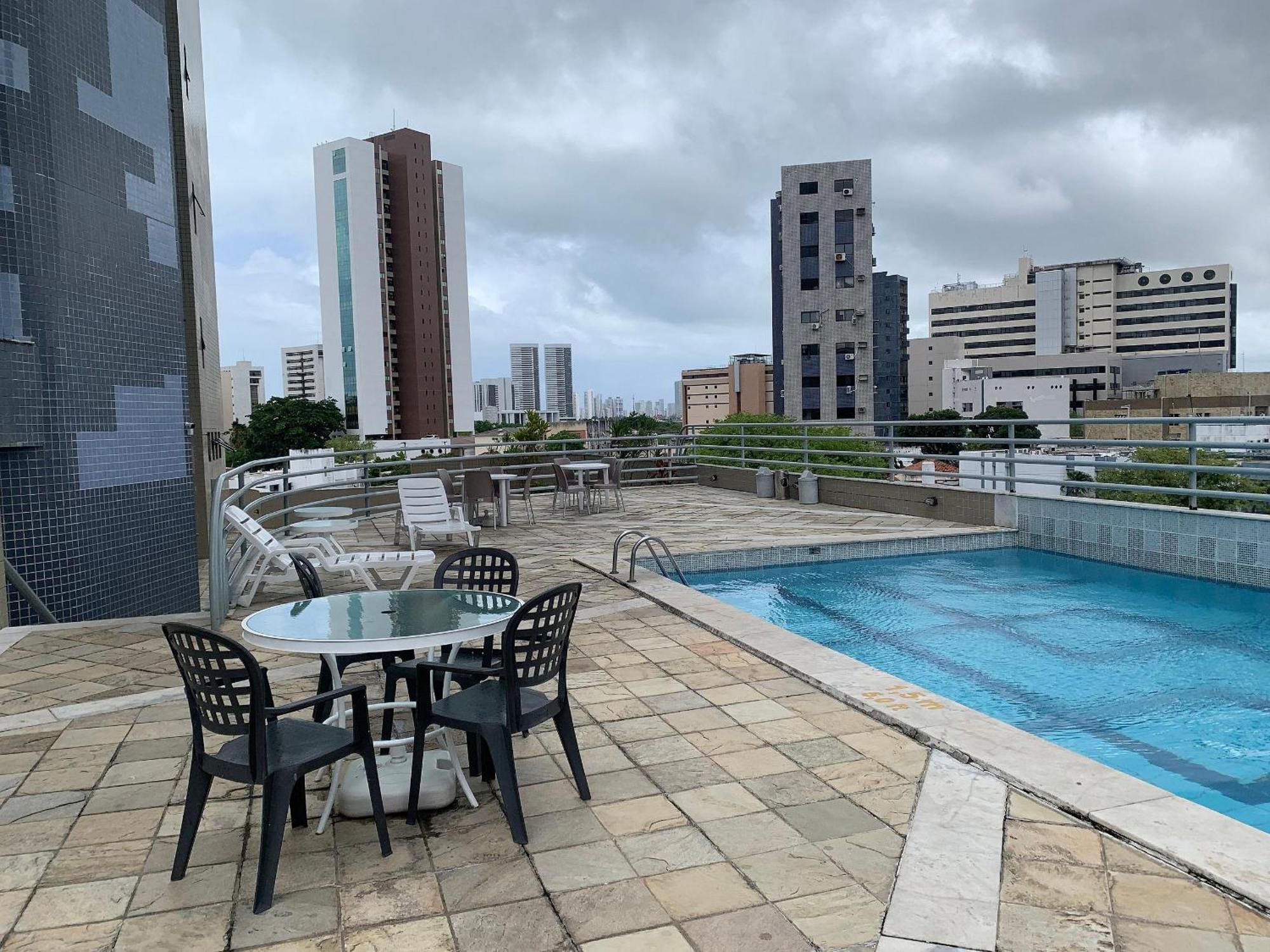 Flat No Condominio Metropolis - Ilha Do Leite Recife Esterno foto